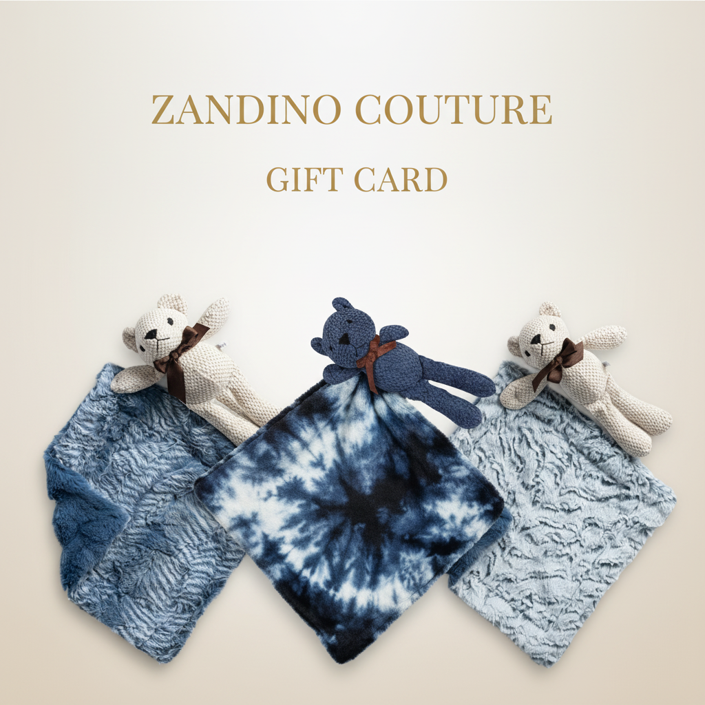 Zandino Couture Gift Card with Security Blankets